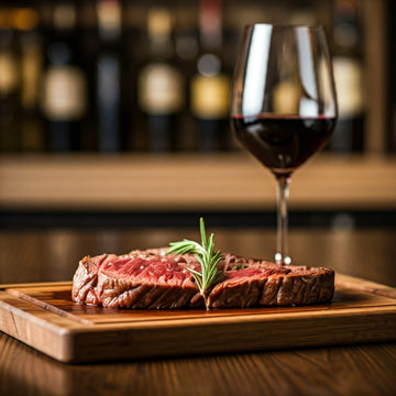 What goes best with aged meat?