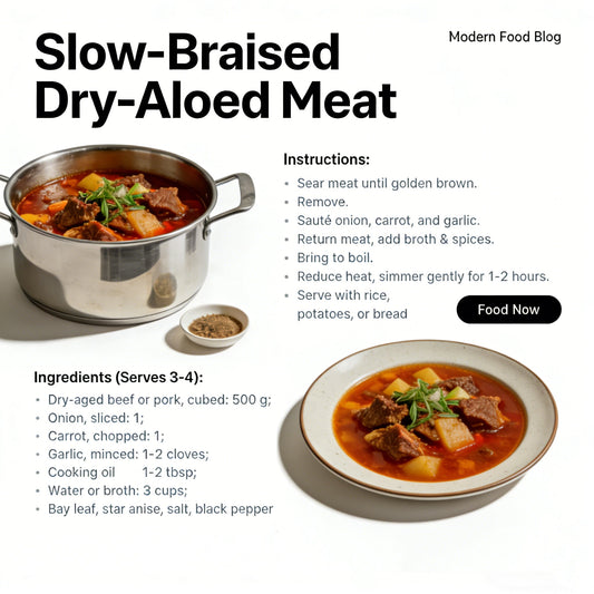 Slow-Braised Dry-Aged Meat: Unlocking Rich Flavor with Low Heat