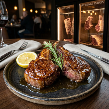 Dry-Aged Lamb Chops with Rosemary & Honey Glaze – A Dinner to Remember 