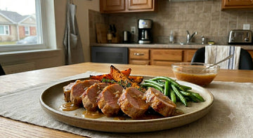 Dry-Aged Pork Tenderloin with Apple Cider Pan Sauce – A Weeknight Winner