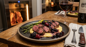 Dry-Aged Ostrich Steak with Berry-Balsamic Reduction – A Bold Dinner Adventure&nbsp;