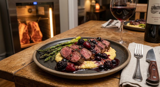 Dry-Aged Ostrich Steak with Berry-Balsamic Reduction – A Bold Dinner Adventure&nbsp;