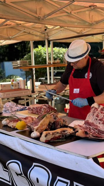 The dry-aged beef was a huge hit at the BBQ. Customers were blown away by its distinctive, bold flavor. The unique taste and tenderness of the meat had people lining up for more.